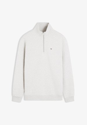 Tommy Jeans, FLAG HALF ZIP - Φούτερ - ice grey heather