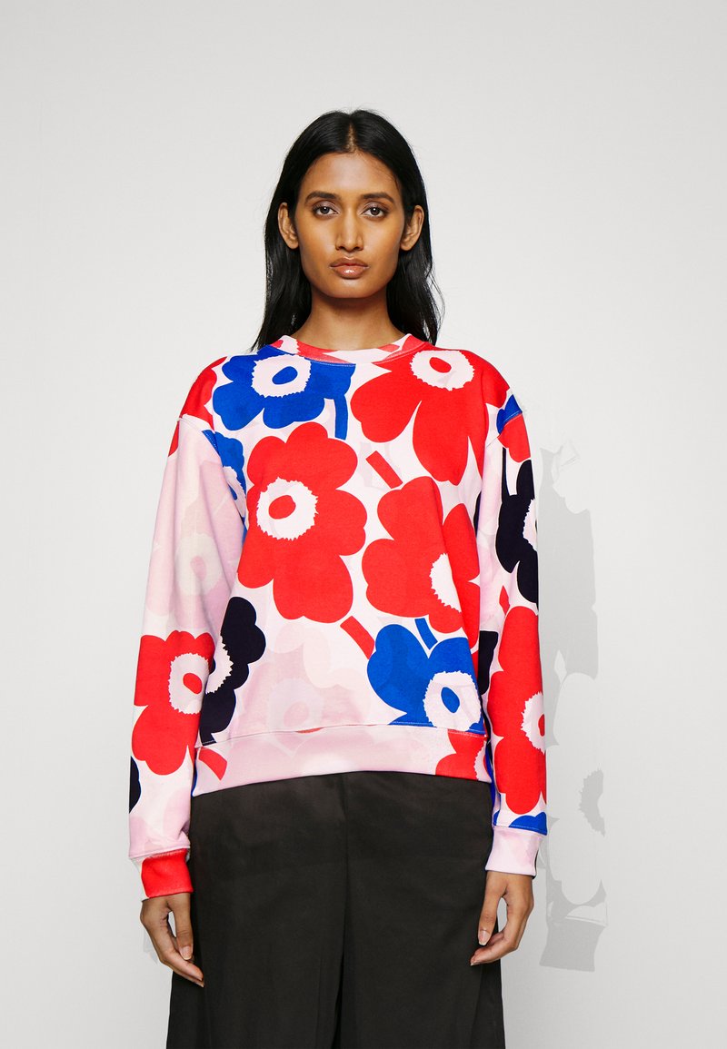 Marimekko LEIOT RELAXED PIENI UNIKKO Sweatshirt red/black/blue