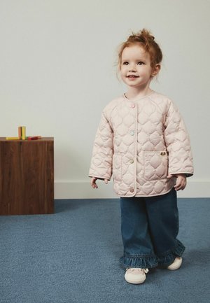 Next, REGULAR FIT - SHOWER RESISTANT QUILTED JACKET - Chaqueta de invierno - pink dog applique