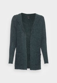 Vero Moda DOFFY OPEN HOOD NOOS - Strickjacke - laurel wreath/grün