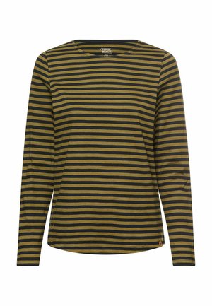 Langærmet T-shirt - caviar stripes