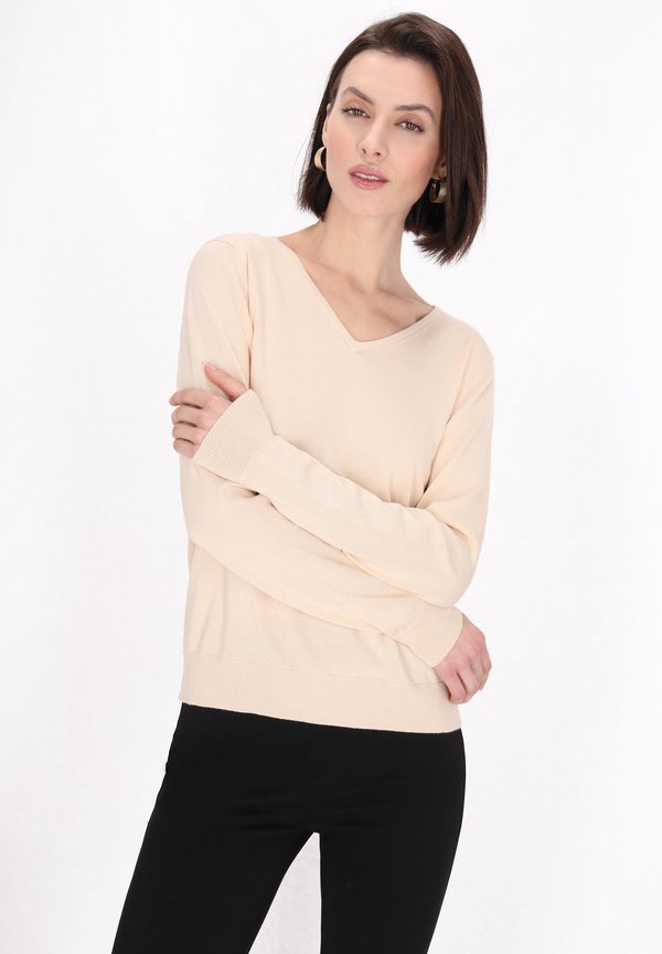 Strickpullover - beige