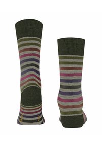 FALKE TINTED STRIPE - Socken - moon mist