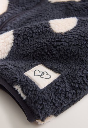 Next ZIP THROUGH - Jakna od flisa - black heart print