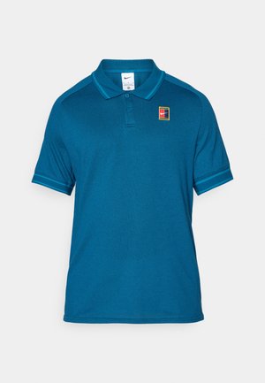 Nike Performance HERITAGE - Polo shirt - blue force/green abyss