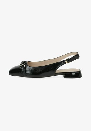 Caprice, Slingback ballet pumps - black naplak