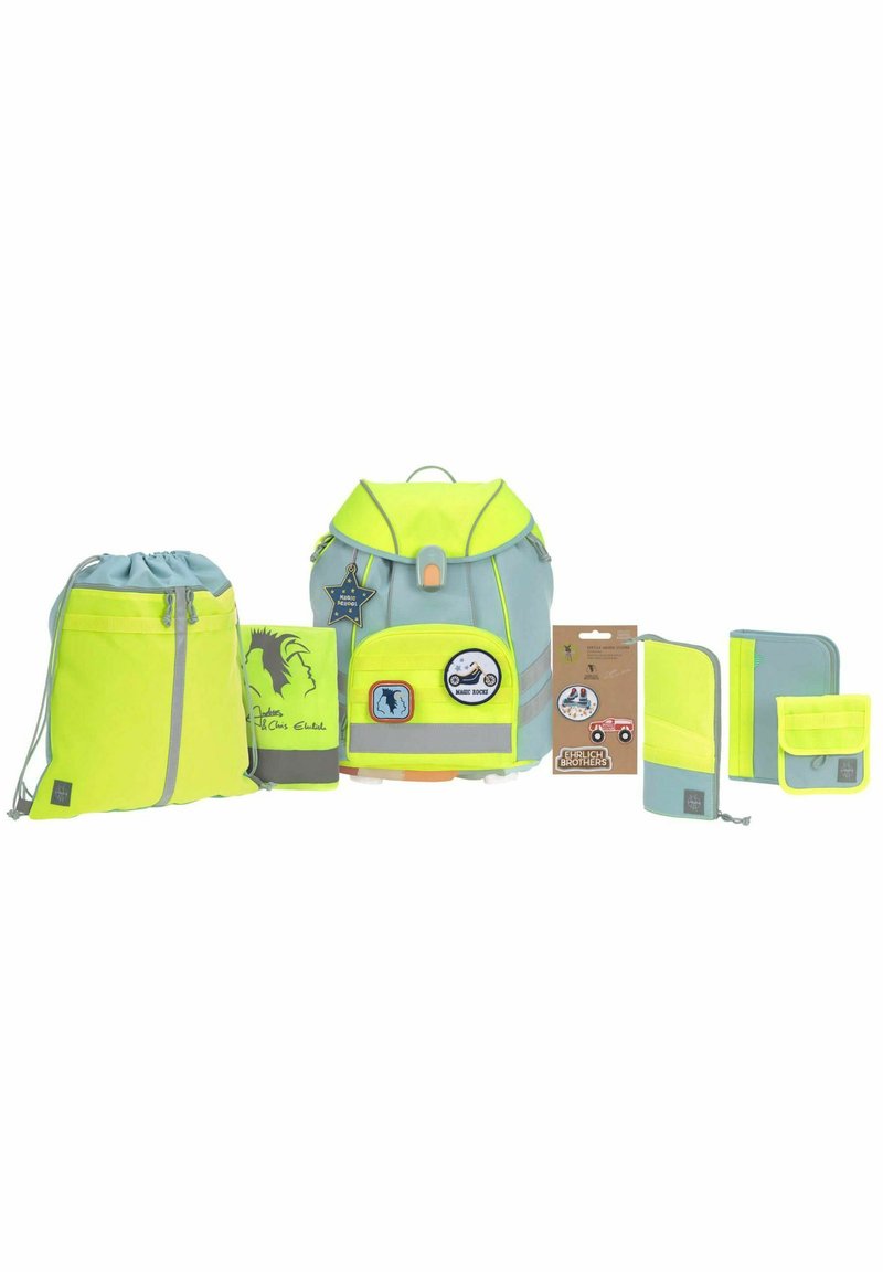 Kinder Schulranzen & Sets | Lässig EHRLICH SET Schulranzen Set blue/ neon-yellow/blaugrau - DF98757 Kinder Schulranzen & Sets | Lässig EHRLICH SET Schulranzen Set blue/ neon-yellow/blaugrau - DF98757