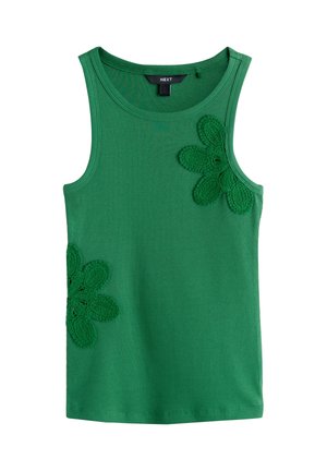 Next, REGULAR FIT - RIBBED CROCHET VEST TOP . - Top - green