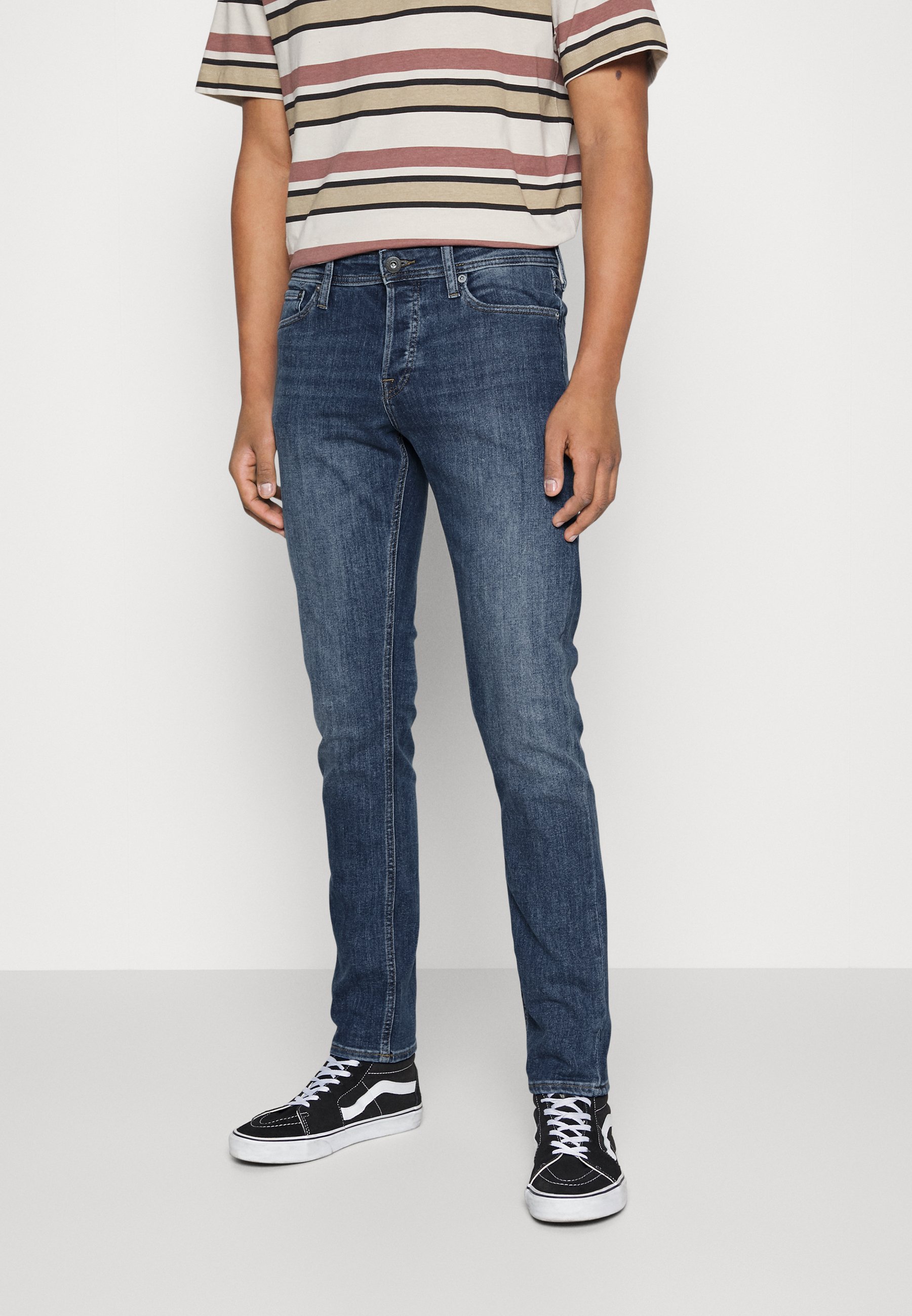 JACK & JONES Herren-Jeans JJiglenn – Blue Denim, Slim Fit, 29/34