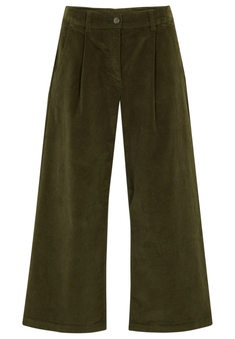 bonprix BEQUEMBUND IN HIGH-WAIST UND 7/8 LÄNGE Pantaloni green - Main Image