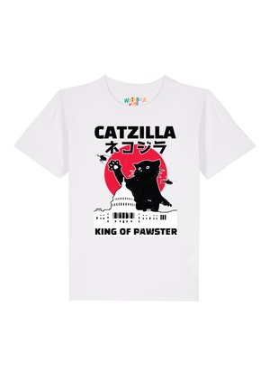CATZILLA - T-shirt print - white