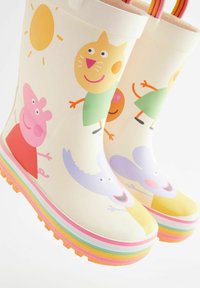 Next HANDLE YOUNGER - Bottes en caoutchouc - peppa pig character white