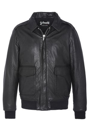 Schott PILOTE - Veste en cuir - noir