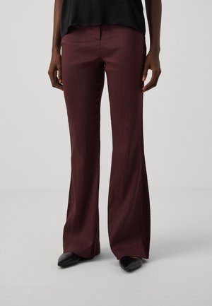 PANTALONI TROUSERS - Tygbyxor - dark plum