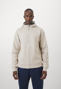Champion C-TECH FULL ZIP HOODIE - Športna jopa s kapuco na zadrgo - beige