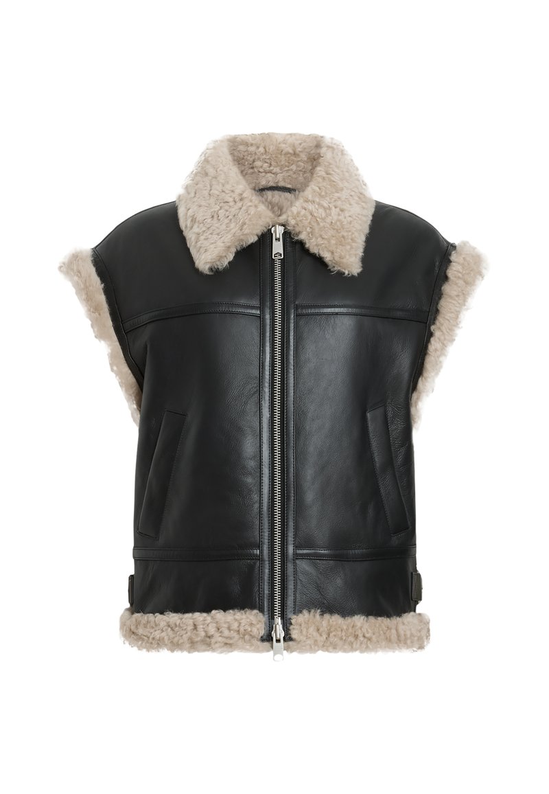 AllSaints Leren jas meerkleurig AllSaints Leren jas meerkleurig