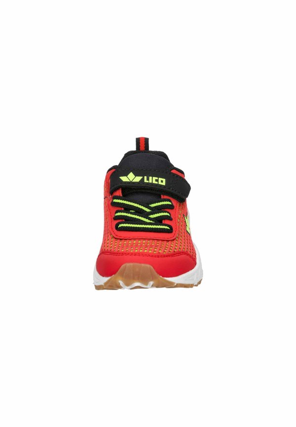 Walkingschuh – rot schwarz lemon