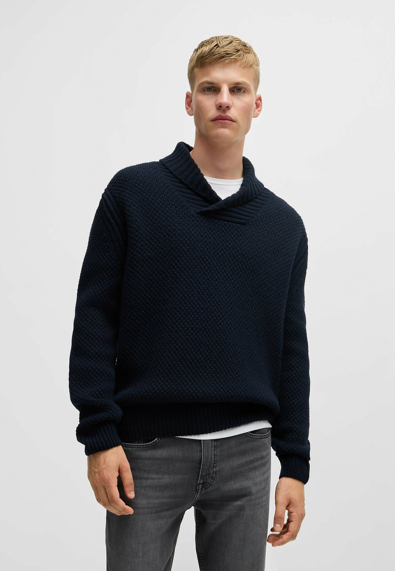 BOSS AMADON - Jersey de punto - dark blue four