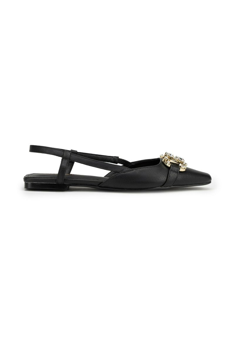 WITTCHEN POINTED TOE - Bailarinas con tira trasera - black