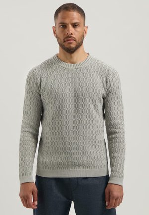 NOVEL CREW - Strickpullover - ghost grey