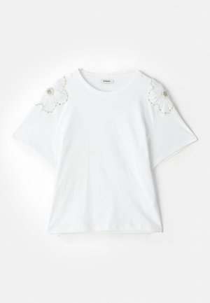 sandro Apdrukāts T-krekls - blanc