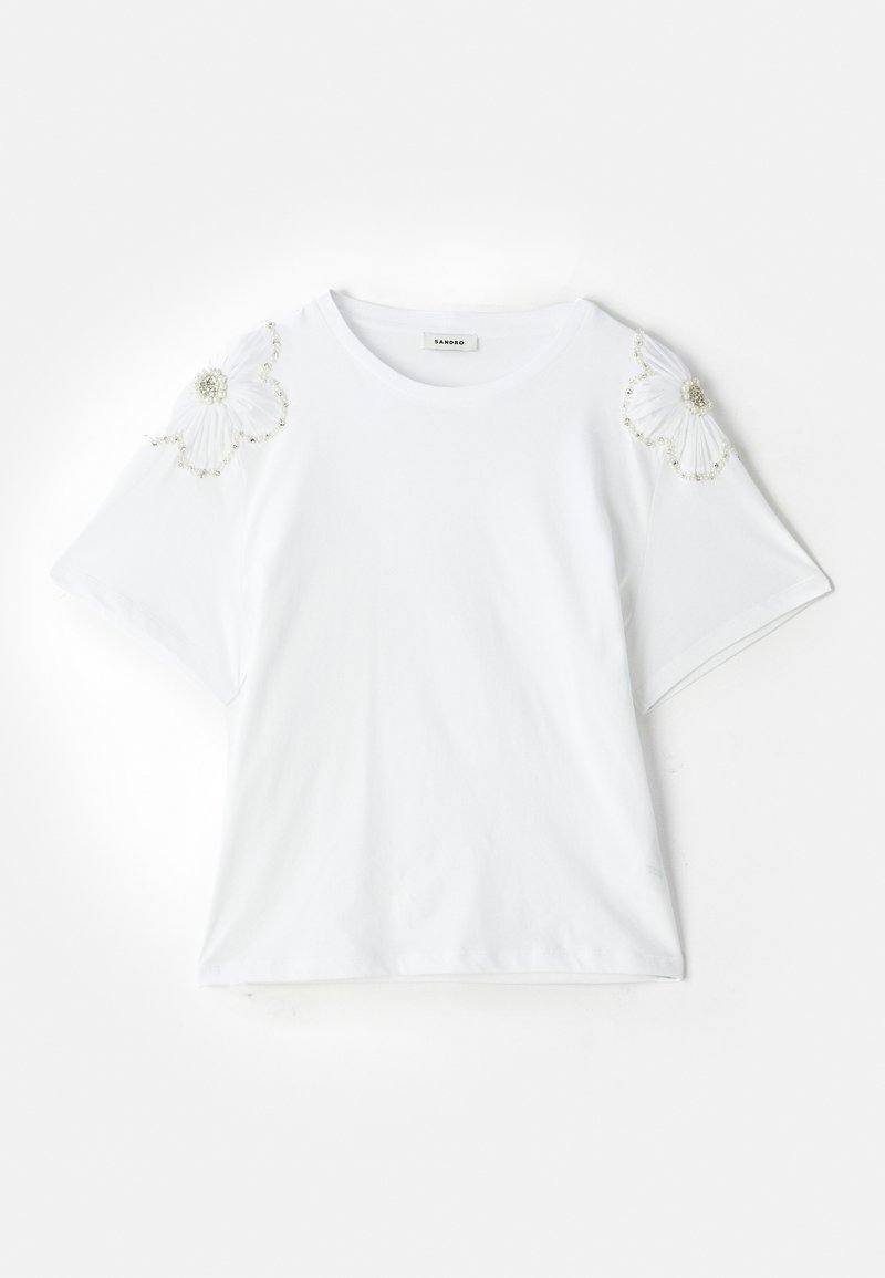 sandro T-shirt print wit sandro T-shirt print wit