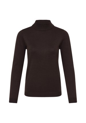ICHI, IHLULS TURTLENECK LS - Pullover - chocolate torte