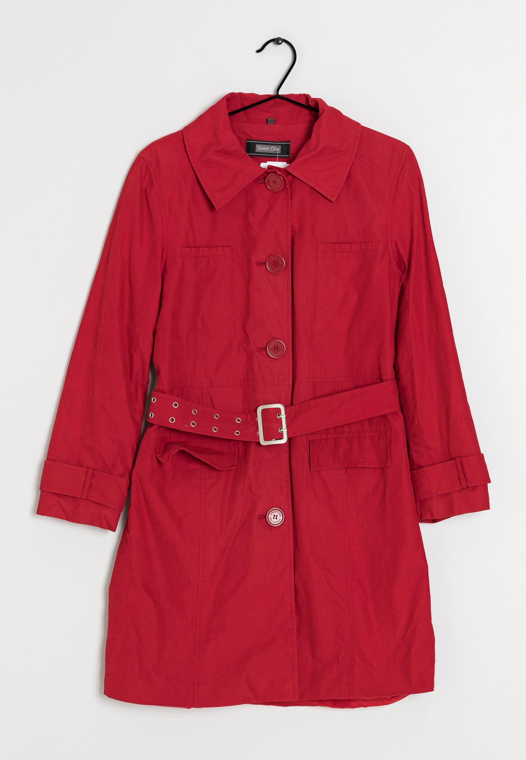 Street One Roter Mantel Street One Trenchcoat Red/rot (Pre-owned