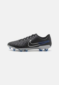 Nike Performance - TIEMPO LEGEND 10 CLUB - Fotbollsskor fasta dobbar - black/chrome/hyper royal Miniatyrbild 1