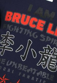 Local Fanatic FIGHTER - BRUCE LEE RHINESTONES - NNW - 13-6211N. - T-shirt print - blauw