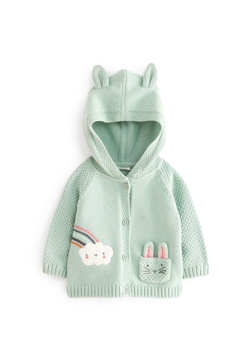 Next CHARACTER HOODED BABY CARDIGAN Vest green/groen Zalando.nl
