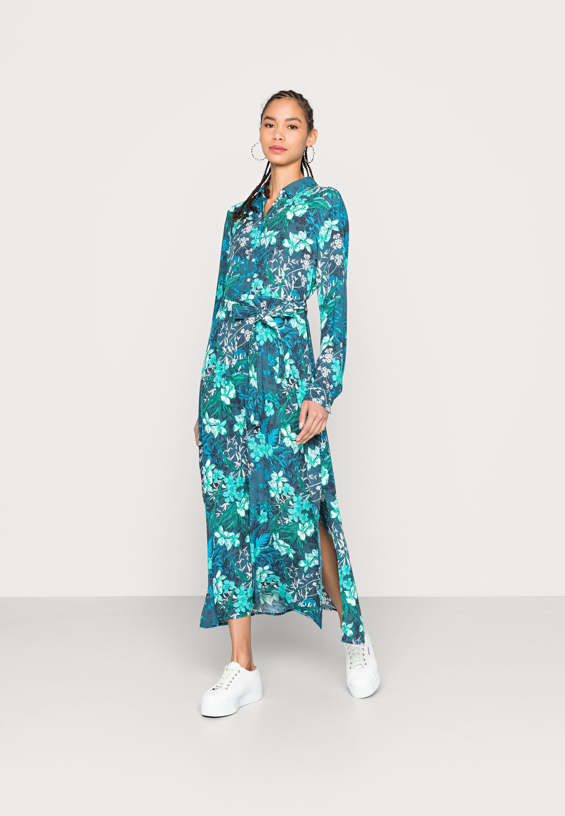 Tommy Jeans PRINTED BELT SHIRT DRESS 