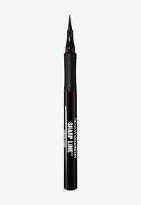 L'eyeliner liquido Revlon Colorstay Sharp Line presenta un corpo nero elegante, una punta fine e un testo bianco che indica il marchio e il nome del prodotto.