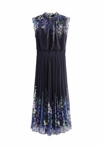 Next KEW COLLECTION  PLEATED RUFFLE  REGULAR FIT - Dienas kleita - navy and purple floral