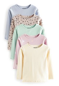 Next - LONG SLEEVE 5 PACK - Camiseta de manga larga - blue neutral ditsy Imagen en miniatura 1