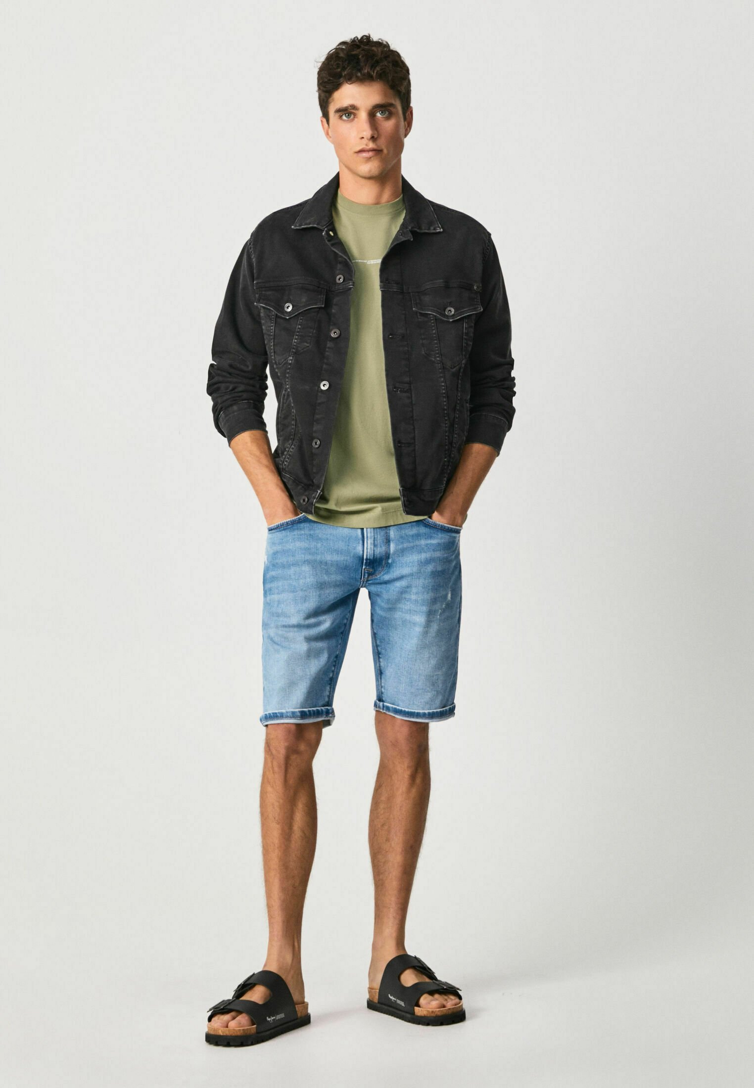 Pepe Jeans STANLEY - Shorts vaqueros - blue denim - Zalando.es