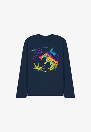 NETFLIX, THE WITCHER RAINBOW PAINT CREST - Langarmshirt - dark blue