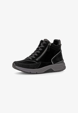 Rollingsoft, ROLLINGSOFT SNEAKER HIGH - Bottines à lacets - schw anthr micro