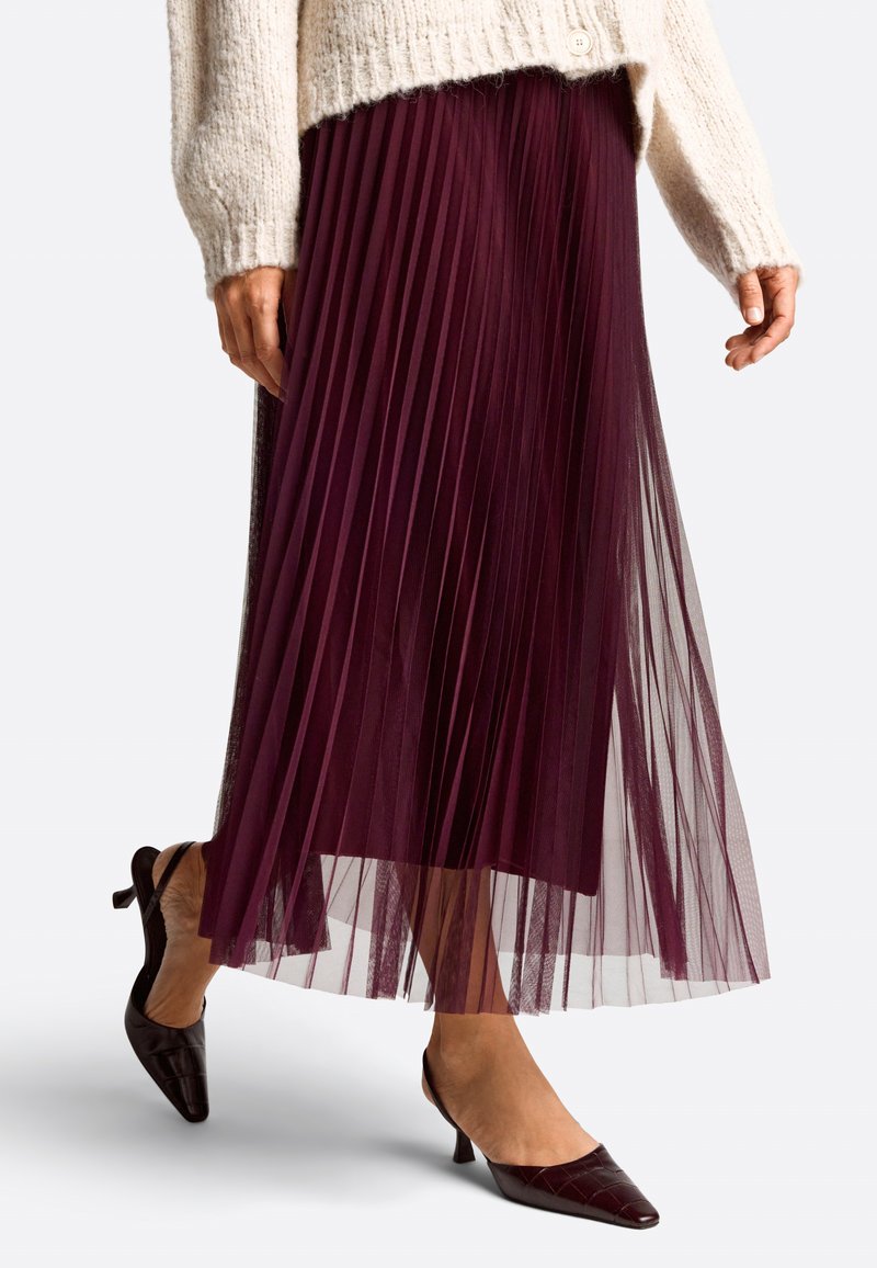 Rich & Royal MIT ELASTISCHEM TAILLENBUND - A-lijn rok - ruby red