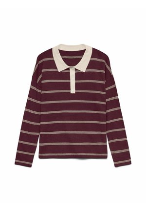 Vero Moda, KNITTED PULLOVER VMSTJERNI KNITTED POLO-SHIRT - Polo - winetasting