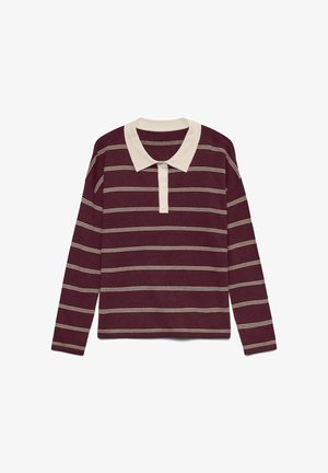 Vero Moda, KNITTED PULLOVER VMSTJERNI KNITTED POLO-SHIRT - Polo - winetasting