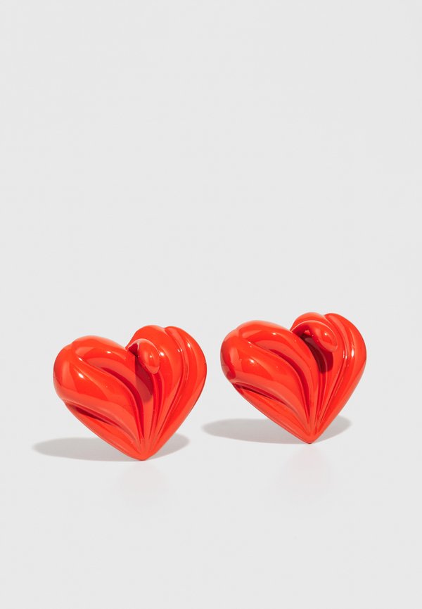 PISTIL HEART EARRINGS - Earrings - coral