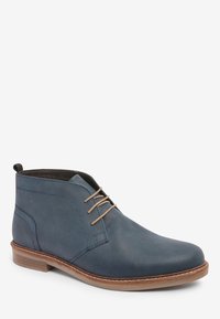 Next WAXY FINISH - Snørestøvletter - blue