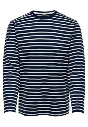 Langærmet T-shirt - blue denim