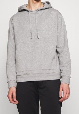 Felpa con cappuccio - mottled grey
