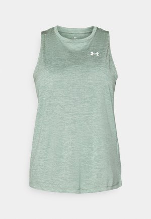 Under Armour TANK TWIST - Topper - silica green/white