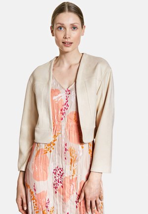 Faux leather jacket - oatmeal