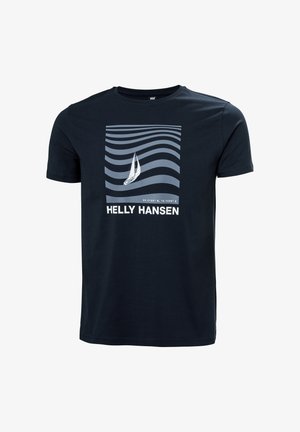 Helly Hansen SHORELINE 3.0 - Camiseta estampada - navy