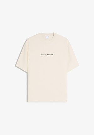 Nyomott mintás póló - sand