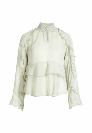 NÜ Denmark, ZEN BLOUSE - Camicetta - bone